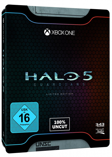 Halo 5: Guardians - Limited Steelbook Edition [gebraucht] [uncut] (deutsch) (DE) (XBOX ONE) [Verpackung beschädigt]