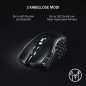 Preview: Razer Naga V2 HyperSpeed - Ergonomische Kabellose MMO Gaming Maus (19 Programmierbaren Tasten, Wireless 2,4 GHz, Bluetooth, Bis zu 250 Stunden, Focus Pro 30K Optischer Sensor) Schwarz (RZ01-03600100-R3G1)