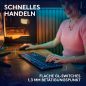 Preview: Logitech G G915 X, flache kabelgebundene, mechanische Gaming-Tastatur mit Double-Shot-PBT-Tastenkappen, braune taktile GL-Switches für PC/Mac, QWERTZ-Layout - Schwarz (920-012938)