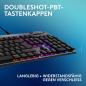Preview: Logitech G G915 X, flache kabelgebundene, mechanische Gaming-Tastatur mit Double-Shot-PBT-Tastenkappen, braune taktile GL-Switches für PC/Mac, QWERTZ-Layout - Schwarz (920-012938)