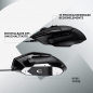 Preview: Logitech G502 X Kabelgebundene Gaming-Maus - LIGHTFORCE Hybrid optisch-mechanische Primärschalter, HERO 25K Gaming-Sensor, Kompatibel PC macOS/Windows, schwarz (910-006139)