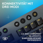 Preview: Logitech G G915 X Lightspeed, flache kabellose, mechanische Gaming-Tastatur, Double-Shot-PBT-Tastenkappen, GL Brown-Tactile für PC/Mac, QWERTZ-Layout - Schwarz (920-012671)