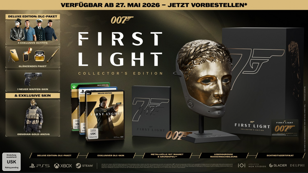 007 First Light Collector's Edition [uncut] (deutsch spielbar) (DE USK) (PC) [Code in a Box] inkl. Deluxe Edition Upgrade