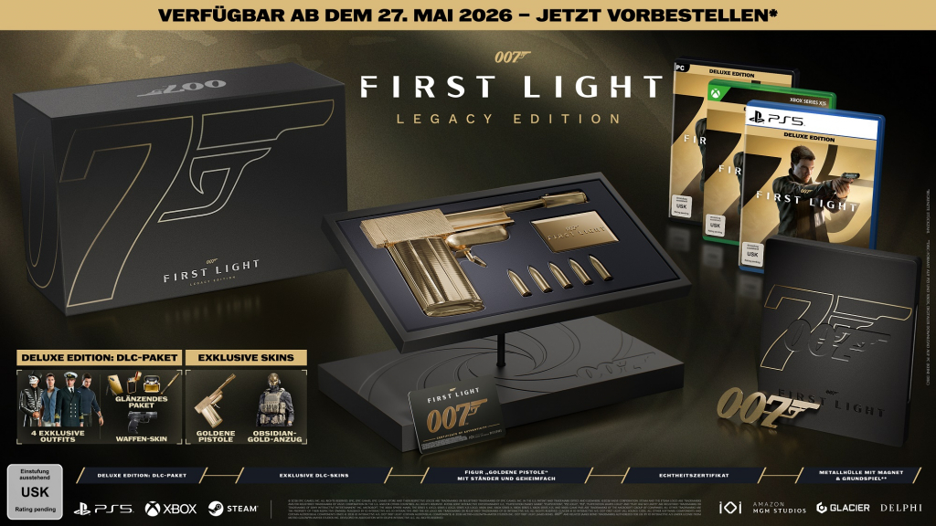 007 First Light Legacy Collector's Edition [uncut] (deutsch spielbar) (AT PEGI) (XBOX Series X) inkl. Deluxe Edition Upgrade