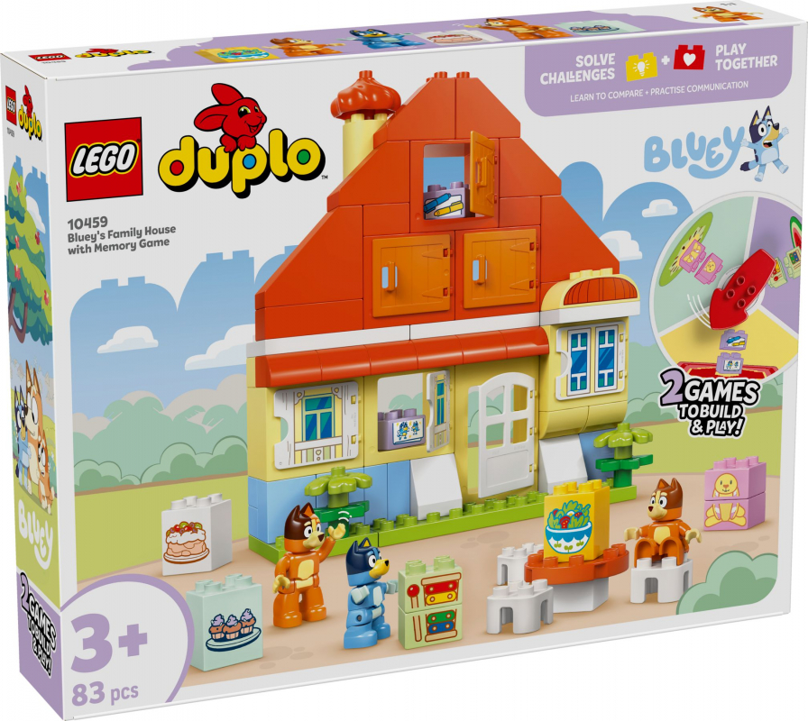LEGO® Duplo 10459 Blueys Familienhaus mit Memory-Spiel [neu]