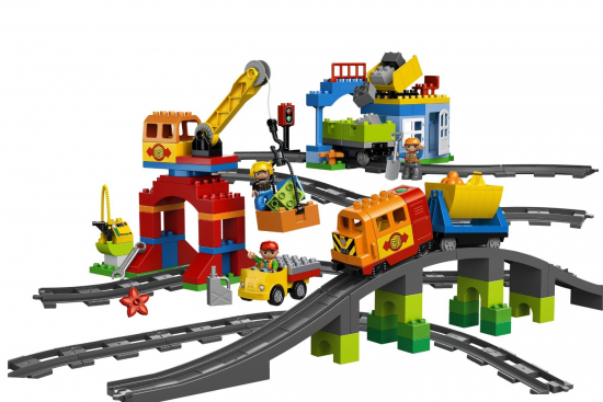 Lego Duplo 10508 - Eisenbahn Super Set [neu - Verpackung hat Lagerspuren]