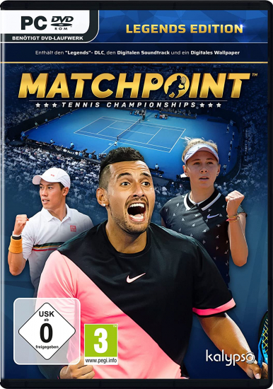 Matchpoint Tennis Championships Legends Edition (deutsch) (AT PEGI) (PC DVD)