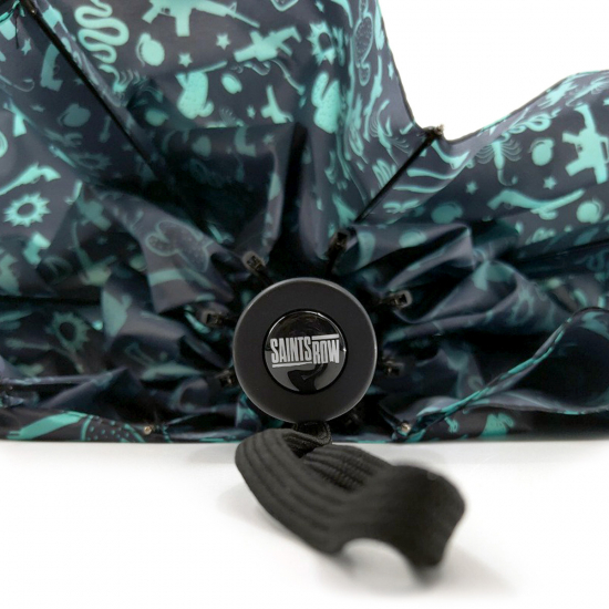 Saints Row Umbrella Regenschirm Sonnenschirm "Pattern" Black