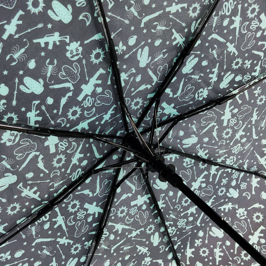 Saints Row Umbrella Regenschirm Sonnenschirm "Pattern" Black