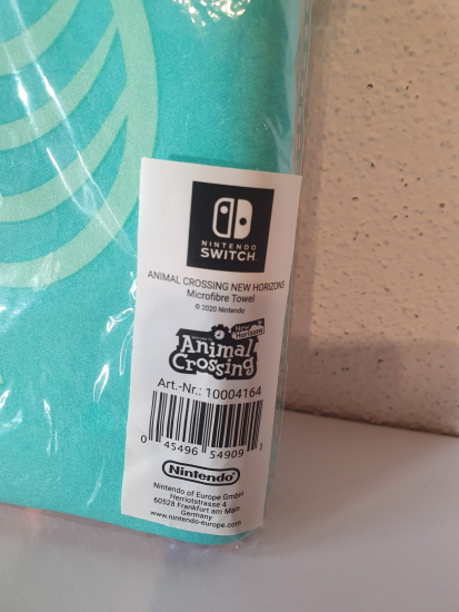 Nintendo Switch Animal Crossing New Horizons Mikrofaser Handtuch