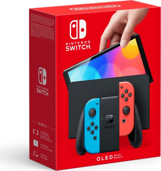 Nintendo Switch Konsole OLED Modell Neon-Rot/Neon-Blau (10007455)