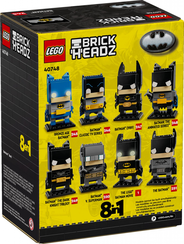 Preview: LEGO® BrickHeadz 40748 Batman™ 8-in-1-Figur [neu]