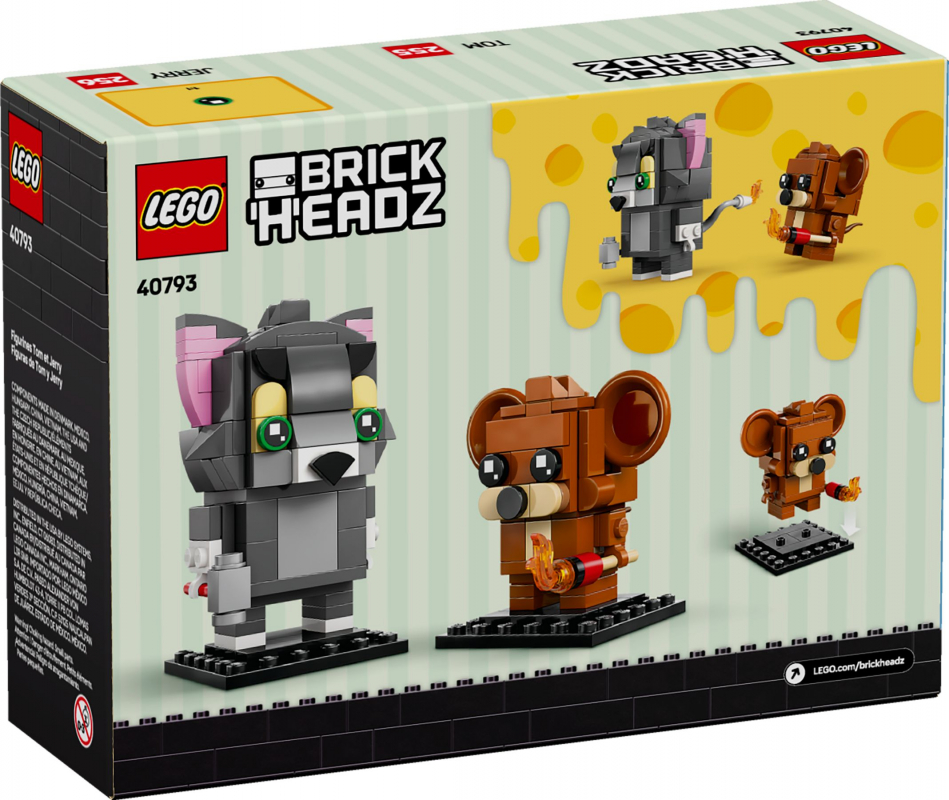 Preview: LEGO® BrickHeadz 40793 Tom & Jerry Figuren [neu]