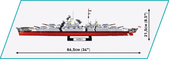 COBI® Historical Collection 4841 Battleship Bismarck [neu]