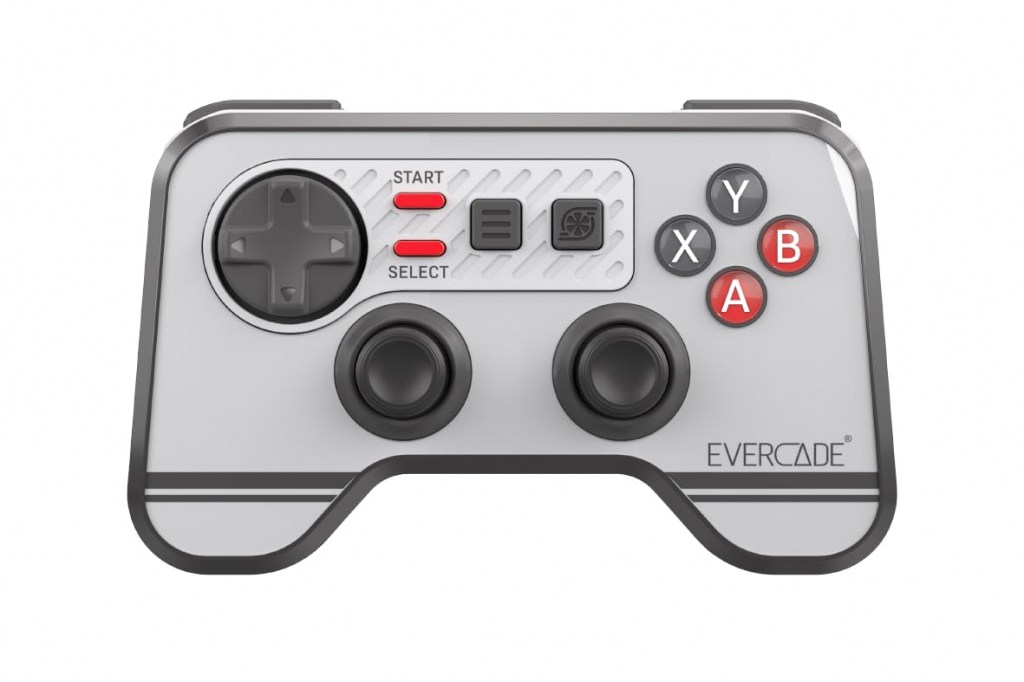Preview: Blaze Evercade Wireless Controller (für Evercade VS, VS-R & Alpha, Switch 1+2, PC, Mac, Android-Geräten), weiß