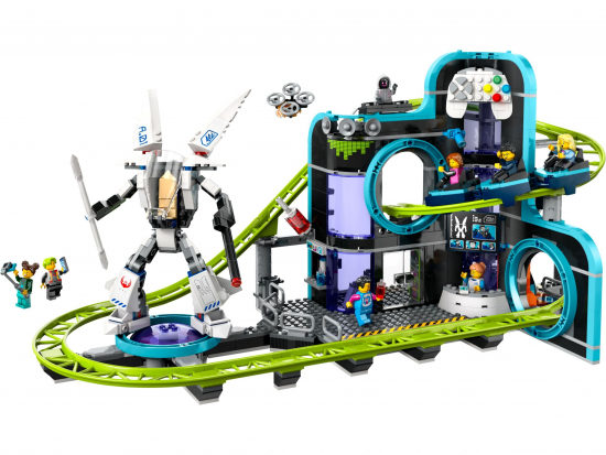 Preview: LEGO® City 60421 Achterbahn mit Roboter-Mech [neu]