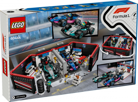 LEGO® City 60444 F1® Garage mit Mercedes-AMG & Alpine Rennautos [neu]