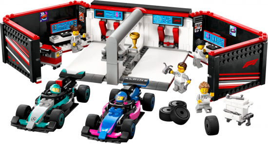 LEGO® City 60444 F1® Garage mit Mercedes-AMG & Alpine Rennautos [neu]