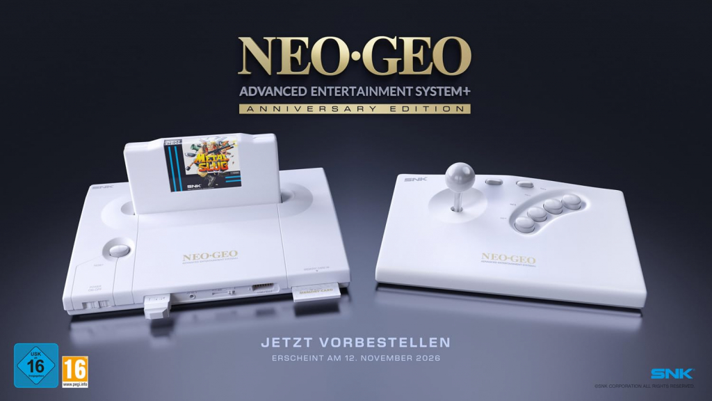 Preview: NEO GEO AES+ Anniversary Edition Konsole inkl. Arcade-Stick & Netzteil [neu]