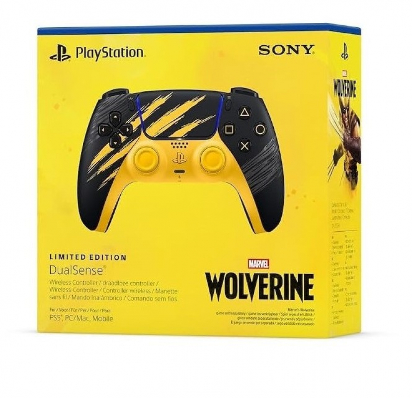 PlayStation 5 DualSense® Wireless-Controller Marvel’s Wolverine Battle Yellow Limited Edition [neu]