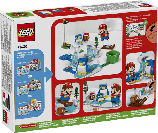 LEGO® Super Mario 71430 Schneeabenteuer mit Familie Pinguin – Erweiterungsset [neu]