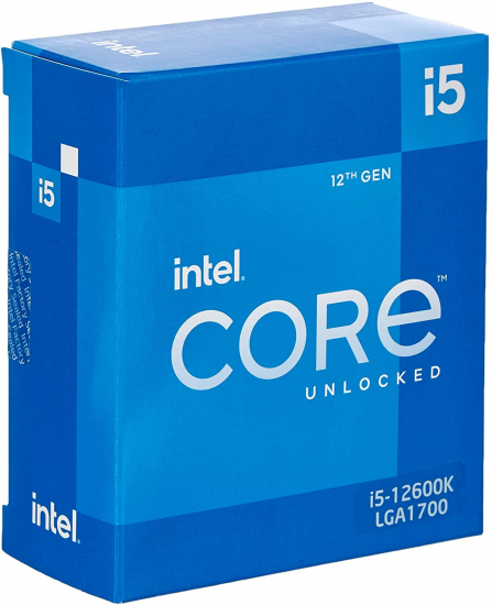 Intel Core i5-12600K 12. Generation Desktop Prozessor (Basistakt: 3.7GHz Turboboost: 4.9GHz, 6 Kerne, LGA1700, RAM DDR4 und DDR5 bis zu 128GB) BX8071512600K