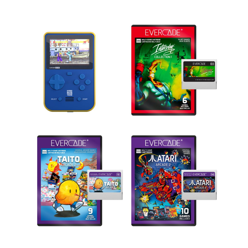 Preview: HMT Capcom Super Pocket Starter Bundle 2 mit 3 Evercade Cartridges [neu]
