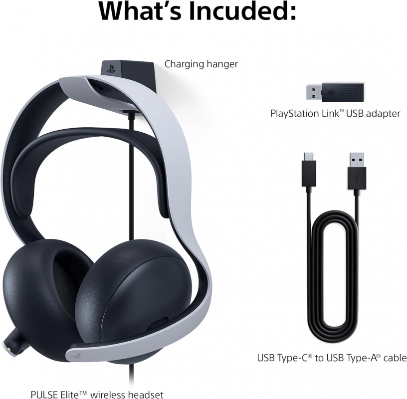 PlayStation 5 PULSE Elite Wireless Headset, weiß (PS5, PC/MAC, Mobilgeräte) [neu]