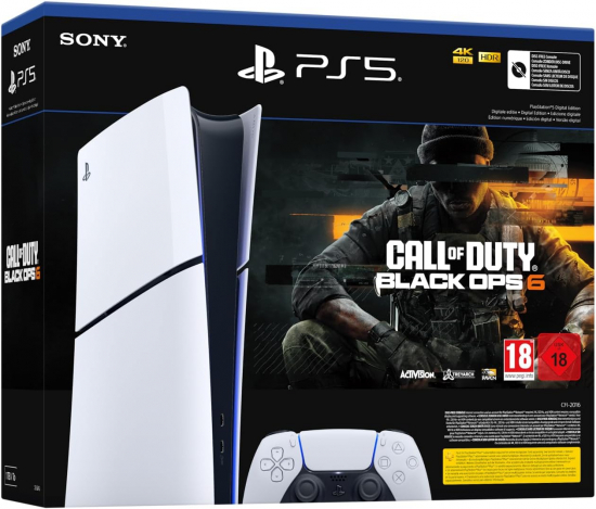PlayStation 5 Konsole Slim 1TB Digital Edition ohne Laufwerk Call of Duty Black Ops 6 Bundle [CFI-2016]
