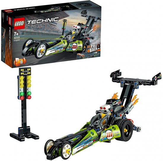 LEGO Technic 42103 Dragster Rennauto [neu - Verpackung hat leichte Lagerspuren]