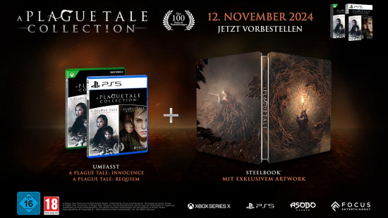 A Plague Tale Collection (Innocence & Requiem) [uncut] (deutsch spielbar) (AT PEGI) (XBOX Series X) inkl. Steelbook / Protector Pack DLC