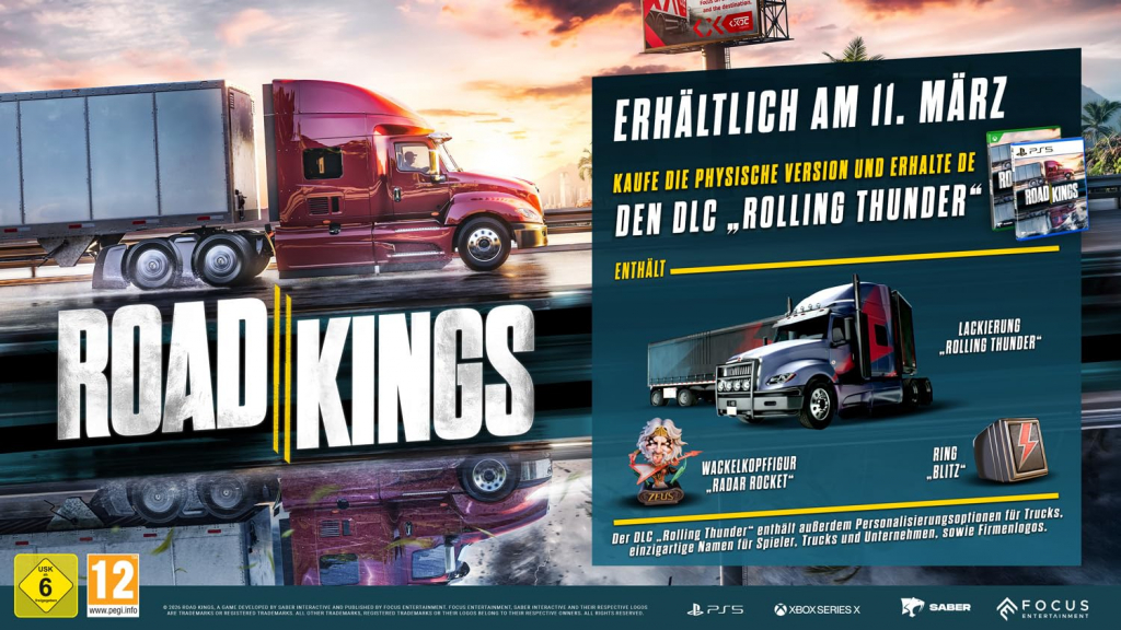 Preview: Road Kings (deutsch spielbar) (AT PEGI) (XBOX Series X) inkl. Rolling Thunder DLC