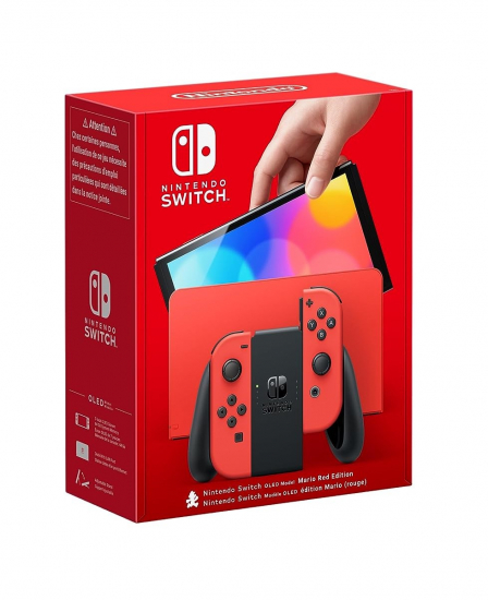 Nintendo Switch Konsole OLED Modell Mario-Edition rot (10011772)