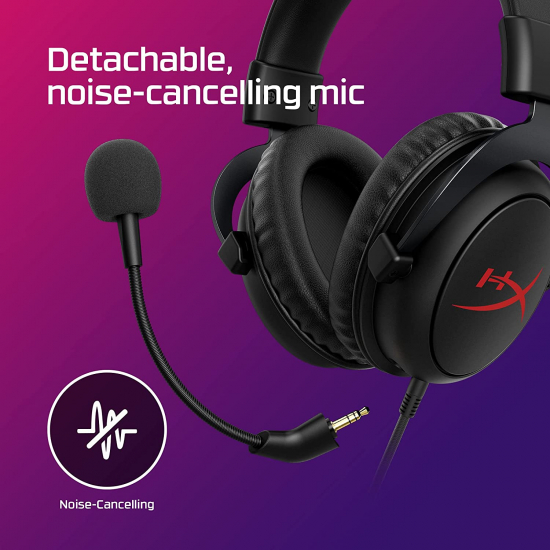 HyperX Cloud Core -Gaming-Headset für PC / XBOX ONE / XBOX Series X, DTS Headphone:X Spatial Audio, Memoryschaum-Ohrpolster, robuster Aluminiumrahmen, schwarz