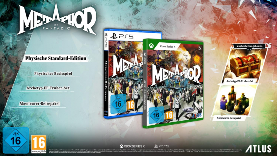Metaphor ReFantazio (deutsch spielbar) (AT PEGI) (XBOX Series X) inkl. Archetyp-EP-Truhen Set DLC / Abenteurer-Reisepaket DLC