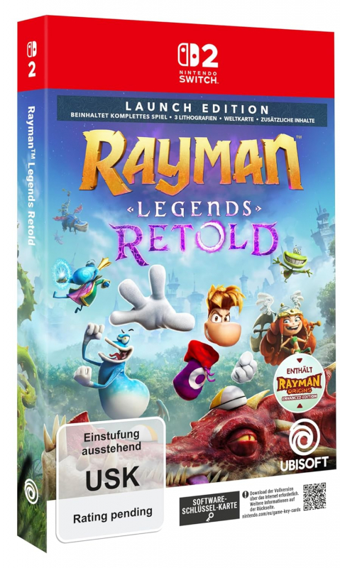 Rayman Legends Retold Launch Edition (deutsch spielbar) (AT PEGI) (Nintendo Switch 2) inkl. Hoodlum Havoc DLC