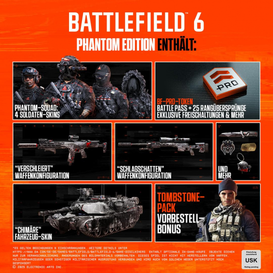 Battlefield 6 Phantom Edition [uncut] (deutsch spielbar) (EU PEGI) (PS5)