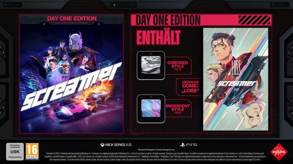 Preview: Screamer (englisch spielbar) (AT PEGI) (XBOX Series X) inkl. Chromed Style- & Iridescent Style-Pack DLC