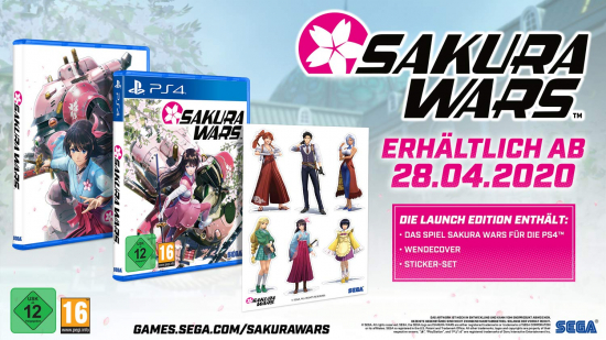 Sakura Wars Launch Edition (deutsch) (AT PEGI) (PS4) inkl. Wendecover / Sticker-Set