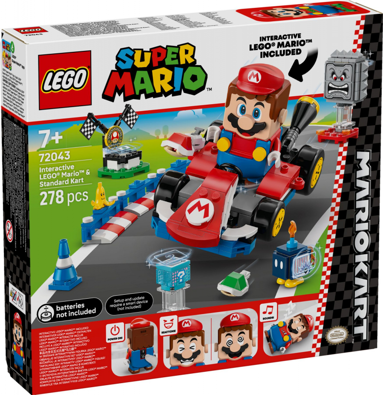 LEGO® Super Mario 72043 Mario Kart™ – Interaktiver LEGO® Mario™ & Standard-Kart [neu]
