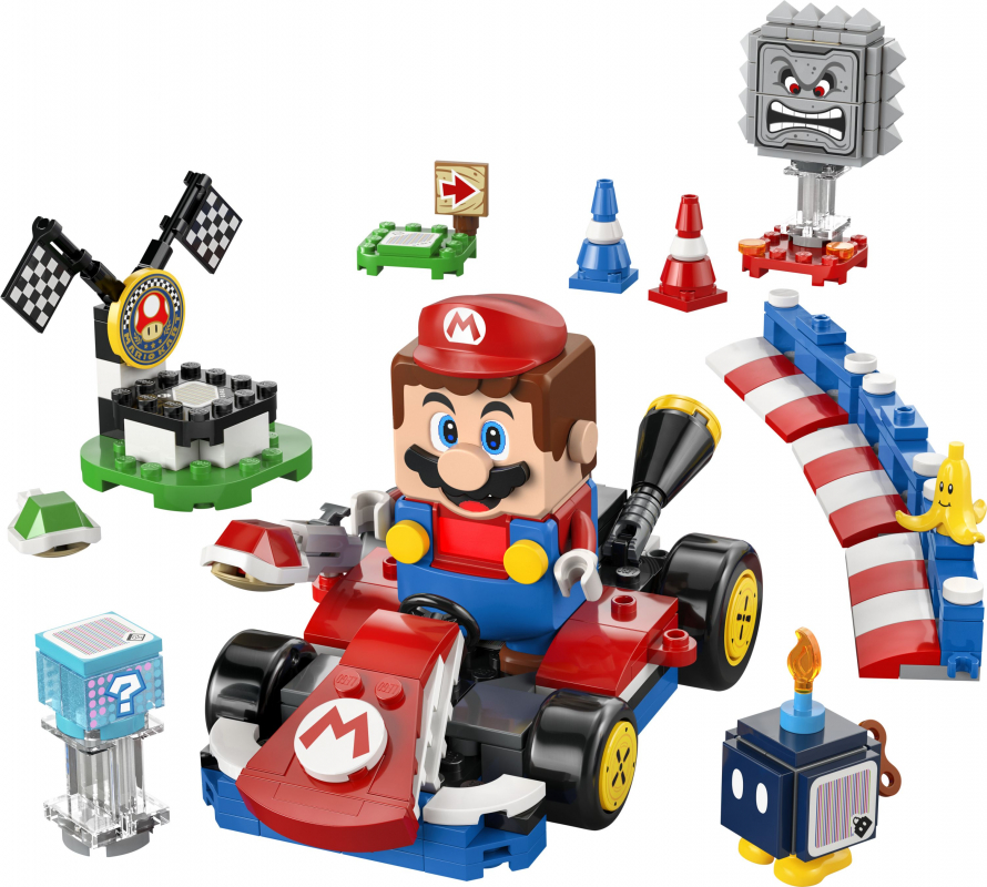 Preview: LEGO® Super Mario 72043 Mario Kart™ – Interaktiver LEGO® Mario™ & Standard-Kart [neu]