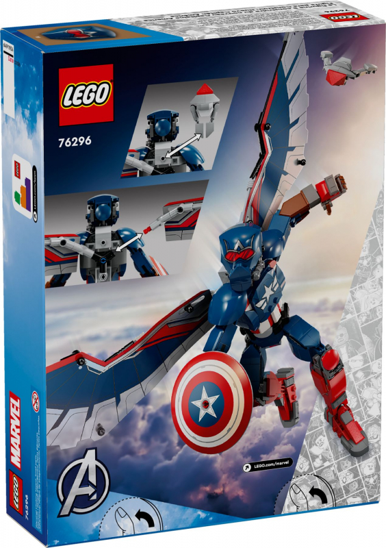 Preview: LEGO® Super Heroes 76296 New Captain America Baufigur [neu]