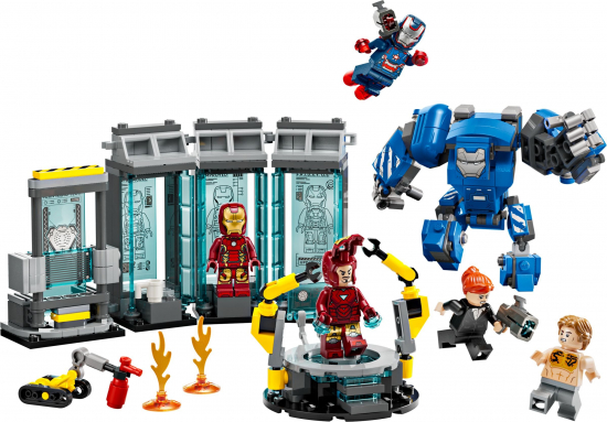 Preview: LEGO® Super Heroes 76315 Iron Mans Labor: Halle der Rüstungen [neu]