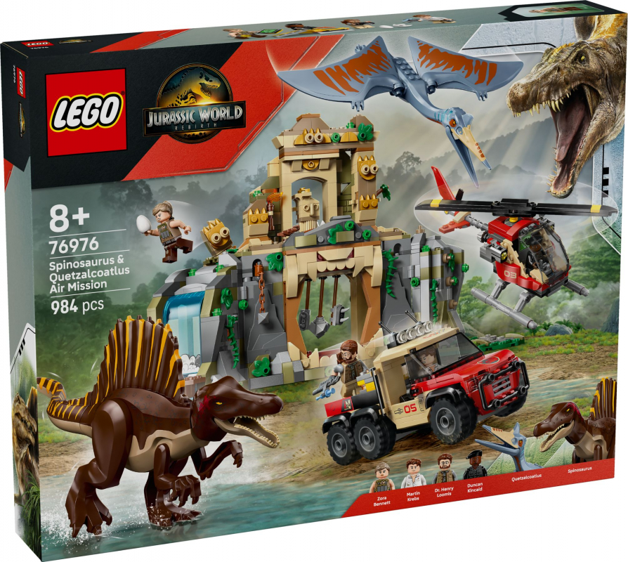 LEGO® Jurassic World 76976 Spinosaurier & Quetzalcoatlus: Hubschrauber-Einsatz [neu]