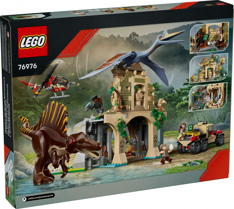 Preview: LEGO® Jurassic World 76976 Spinosaurier & Quetzalcoatlus: Hubschrauber-Einsatz [neu]