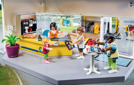 PLAYMOBIL City Life 70201 Große Tankstelle mit Spielfiguren [neu]