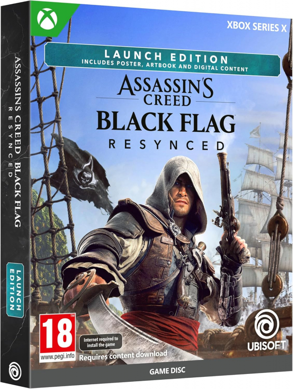 Assassin’s Creed Black Flag Resynced Launch Edition [uncut] (deutsch spielbar) (EU PEGI) (XBOX Series X) inkl. Blackbeards Blutrotes Paket DLC