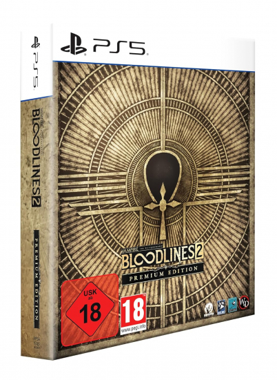Vampire The Masquerade Bloodlines 2 Premium Edition (deutsch spielbar) (AT PEGI) (PS5) inkl. Bloodlines Nostalgia Jukebox DLC / Steelbook