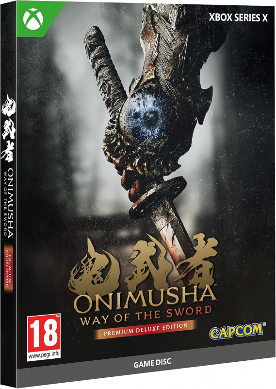 Onimusha Way of the Sword Premium Deluxe Steelbook Edition [uncut] (deutsch spielbar) (EU PEGI) (XBOX Series X) inkl. Talisman Komainu/Weißer Affe & Versiegelter Fluch/Weißer Löwe DLC