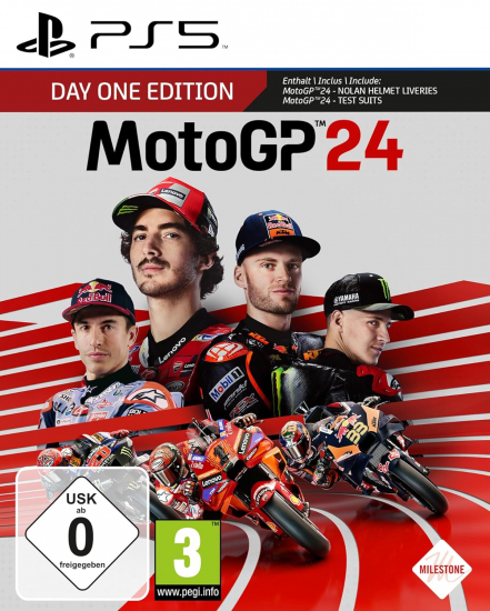 MotoGP 24 Day One Edition (deutsch spielbar) (AT PEGI) (PS5) inkl. Nolan Helmet Liveries & Test Suits DLC